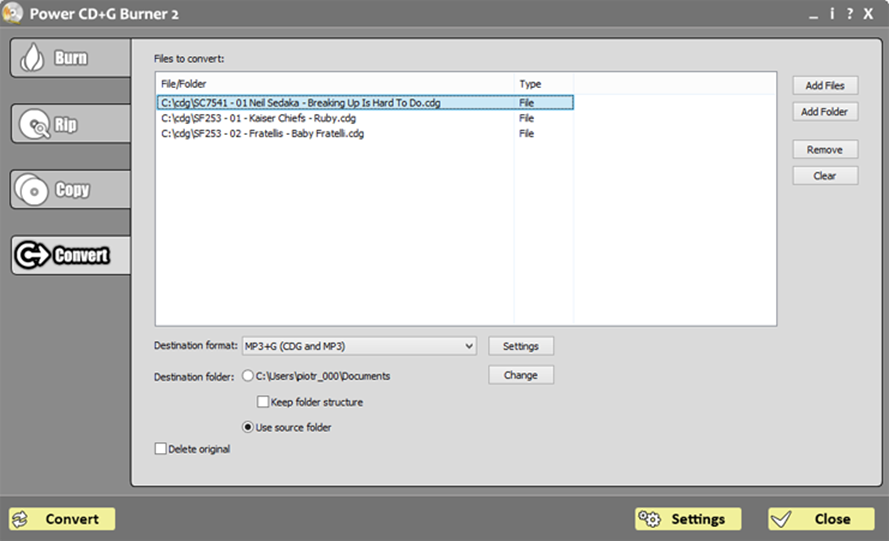 Main Window | PowerKaraoke software documentation
